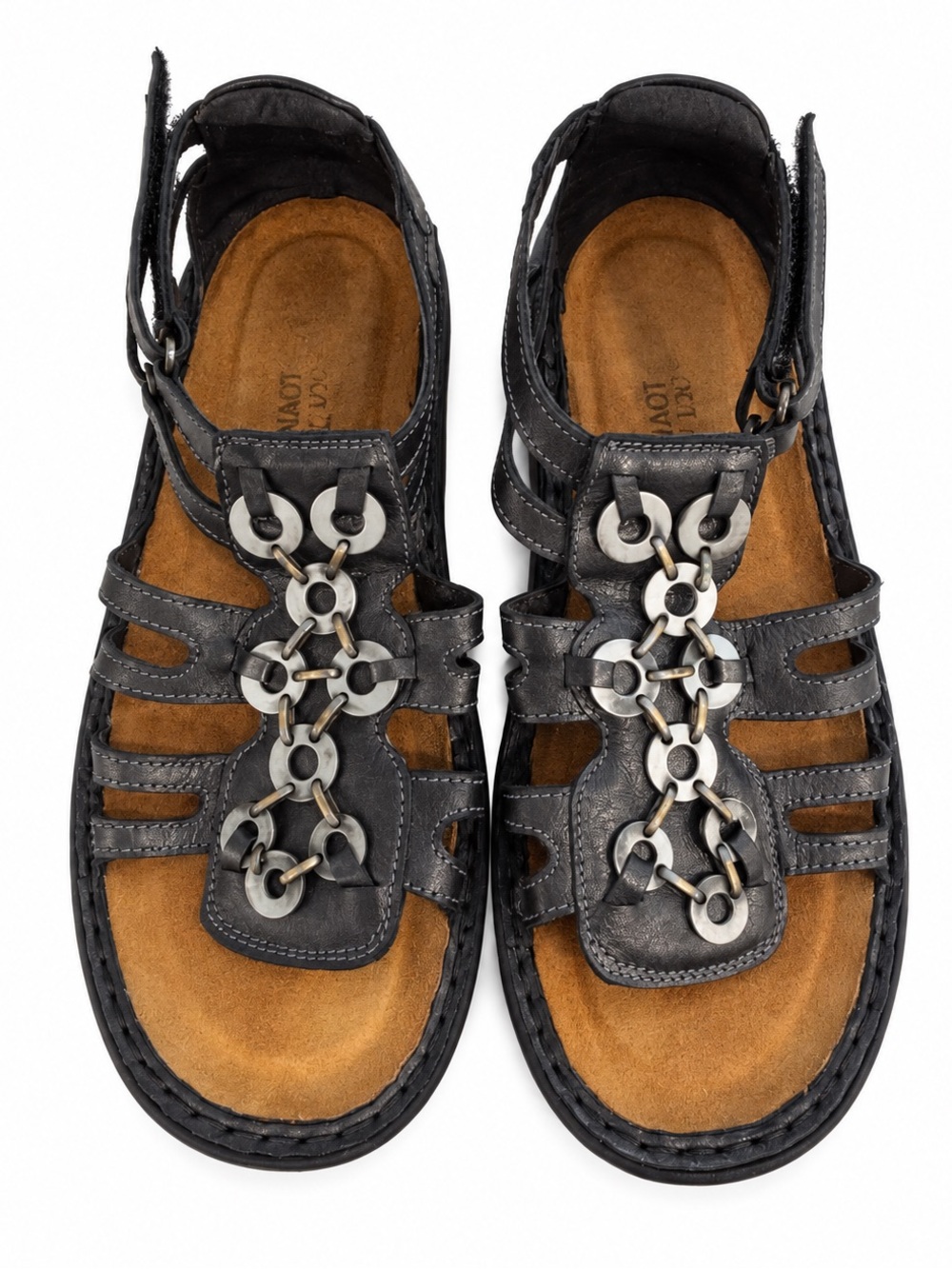 NAOT Women’s Black Leather Sandals Size 39